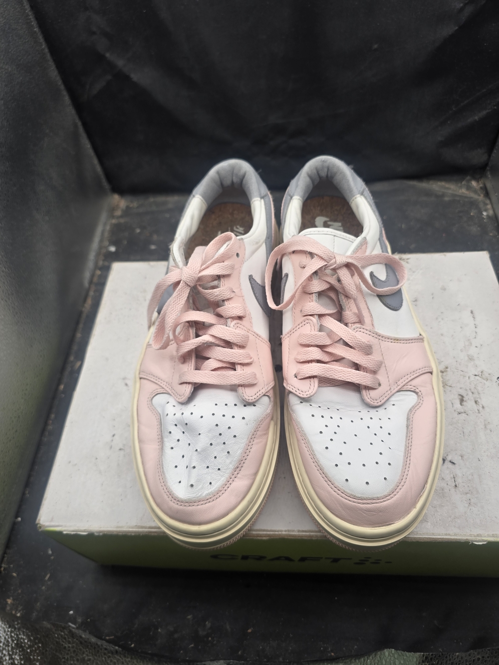 Women’s Pink and White Low-Top Sneakers - Casual Everyday Style